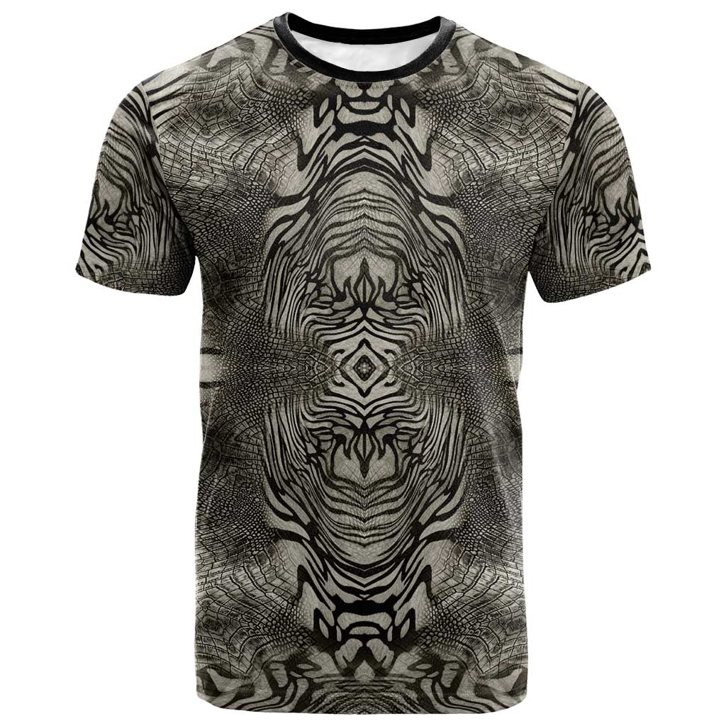 African Zebra Elephant Skin Pattern T shirt