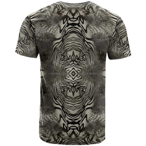 African Zebra Elephant Skin Pattern T shirt