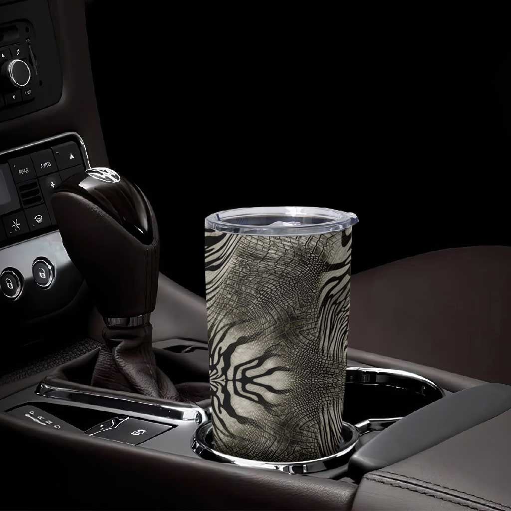 African Zebra Elephant Skin Pattern Tumbler Cup