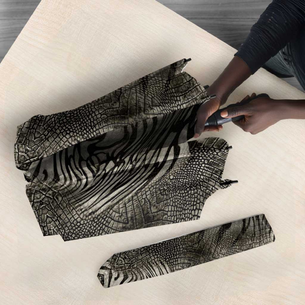African Zebra Elephant Skin Pattern Umbrella