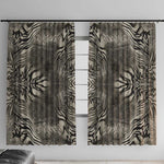 African Zebra Elephant Skin Pattern Window Curtain