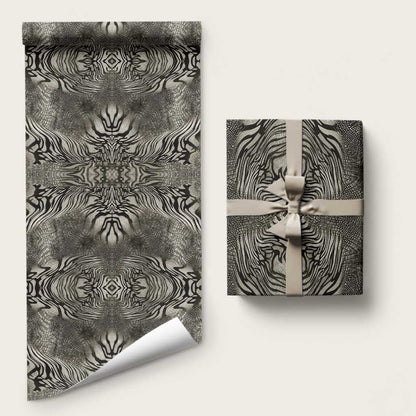 African Zebra Elephant Skin Pattern Wrapping Paper