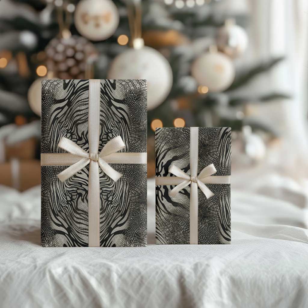 African Zebra Elephant Skin Pattern Wrapping Paper