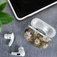 African Leopard Floral Pattern AirPods Case Sahara Pearl