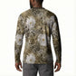 African Leopard Floral Pattern Button Sweatshirt Sahara Pearl