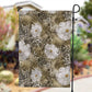 African Leopard Floral Pattern Garden Flag Sahara Pearl