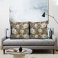 African Leopard Floral Pattern Pillow Cover Sahara Pearl