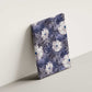 African Leopard Floral Pattern Canvas Wall Art Nile Indigo