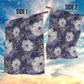 African Leopard Floral Pattern Garden Flag Nile Indigo