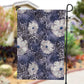 African Leopard Floral Pattern Garden Flag Nile Indigo