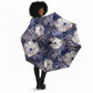 African Leopard Floral Pattern Umbrella Nile Indigo