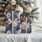 African Leopard Floral Pattern Wrapping Paper Nile Indigo