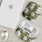 African Leopard Floral Pattern AirPods Case Safari Moss