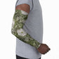 African Leopard Floral Pattern Arm Sleeves Safari Moss