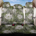 African Leopard Floral Pattern Back Car Seat Cover Safari Moss