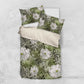 African Leopard Floral Pattern Bedding Set Safari Moss