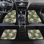 African Leopard Floral Pattern Car Mats Safari Moss