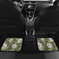 African Leopard Floral Pattern Car Mats Safari Moss