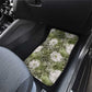 African Leopard Floral Pattern Car Mats Safari Moss