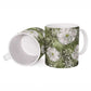 African Leopard Floral Pattern Ceramic Mug Safari Moss