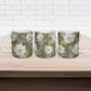 African Leopard Floral Pattern Ceramic Mug Safari Moss