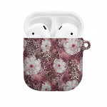 African Leopard Floral Pattern AirPods Case Sunset Mauve