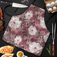 African Leopard Floral Pattern Apron Sunset Mauve
