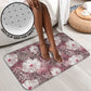 African Leopard Floral Pattern Bathroom Set Sunset Mauve