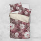 African Leopard Floral Pattern Bedding Set Sunset Mauve