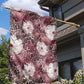 African Leopard Floral Pattern Garden Flag Sunset Mauve