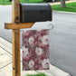 African Leopard Floral Pattern Garden Flag Sunset Mauve