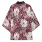 African Leopard Floral Pattern Kimono Sunset Mauve