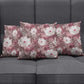 African Leopard Floral Pattern Pillow Cover Sunset Mauve