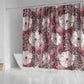 African Leopard Floral Pattern Shower Curtain Sunset Mauve