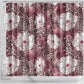 African Leopard Floral Pattern Shower Curtain Sunset Mauve