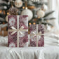 African Leopard Floral Pattern Wrapping Paper Sunset Mauve