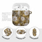 African Leopard Floral Pattern AirPods Case Savannah Gold