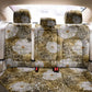 African Leopard Floral Pattern Back Car Seat Cover Savannah Gold