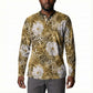 African Leopard Floral Pattern Button Sweatshirt Savannah Gold