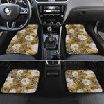 African Leopard Floral Pattern Car Mats Savannah Gold