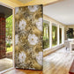 African Leopard Floral Pattern Door Cover Savannah Gold