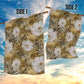 African Leopard Floral Pattern Garden Flag Savannah Gold