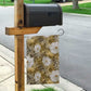 African Leopard Floral Pattern Garden Flag Savannah Gold