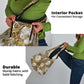 African Leopard Floral Pattern Grocery Bag Savannah Gold