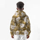 African Leopard Floral Pattern Kid Hoodie Savannah Gold