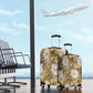 African Leopard Floral Pattern Luggage Cover Savannah Gold