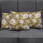 African Leopard Floral Pattern Pillow Cover Savannah Gold