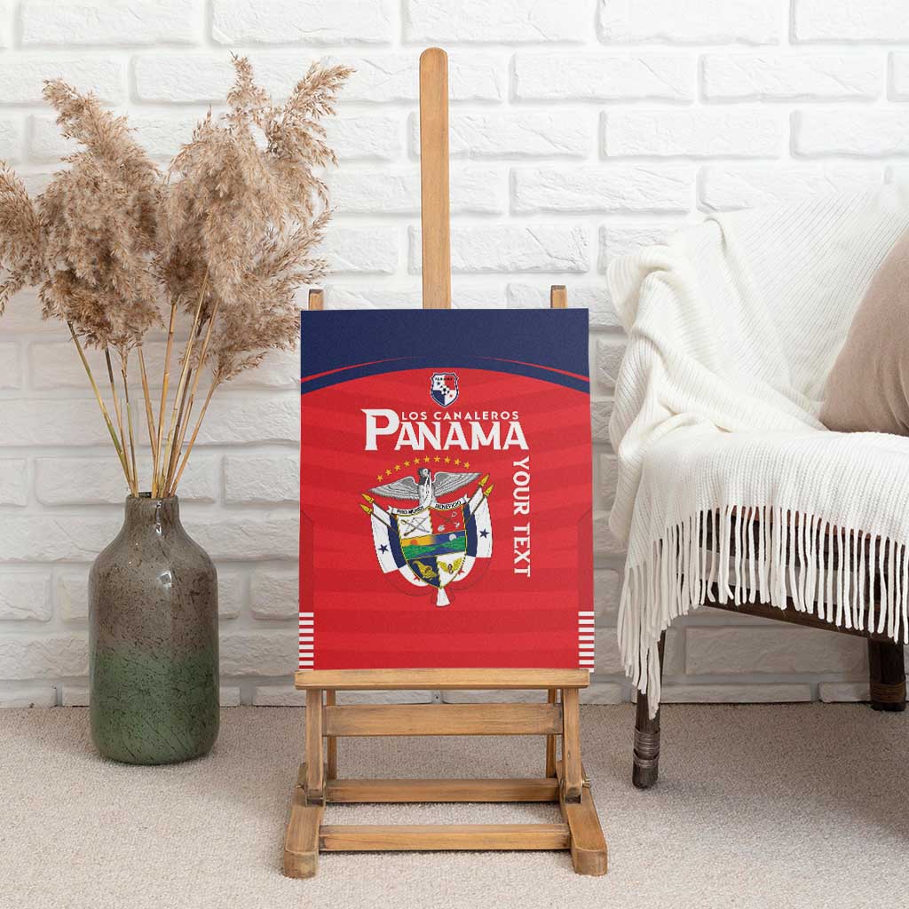 Custom Panama Football Canvas Wall Art Go Los Canaleros Go