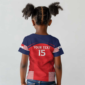 Custom Panama Football Kid T shirt Go Los Canaleros Go