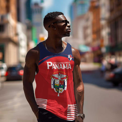 Custom Panama Football Men Tank Top Go Los Canaleros Go